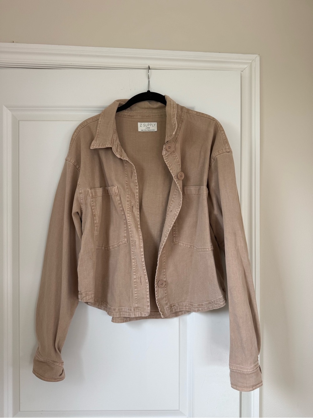 Z Supply Beige Utility Jean Jacket